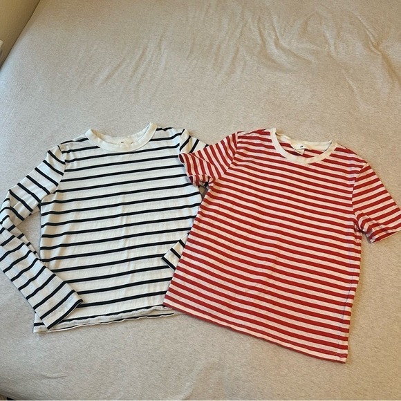 H&M Tops - BUNDLED H&M‎ Striped Tees